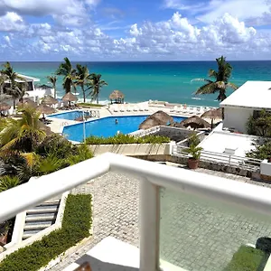 Brisas Shores Ocean View Terrace Apartments, And Pool, Zone Apartment Cancun